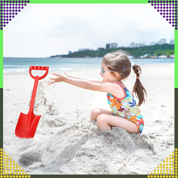 Łopatka Łopata Szpadel do Piasku na Plażę Piaskownice Mocna duża XXL 64 cm 13