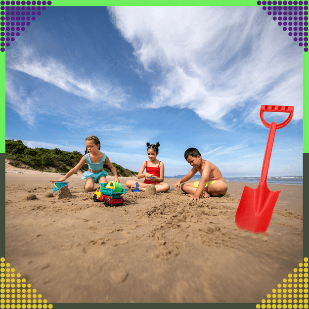 Łopatka Łopata Szpadel do Piasku na Plażę Piaskownice Mocna duża XXL 64 cm 8