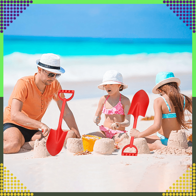 Łopatka Łopata Szpadel do Piasku na Plażę Piaskownice Mocna duża XXL 64 cm 4