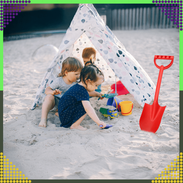 Łopatka Łopata Szpadel do Piasku na Plażę Piaskownice Mocna duża XXL 64 cm 10