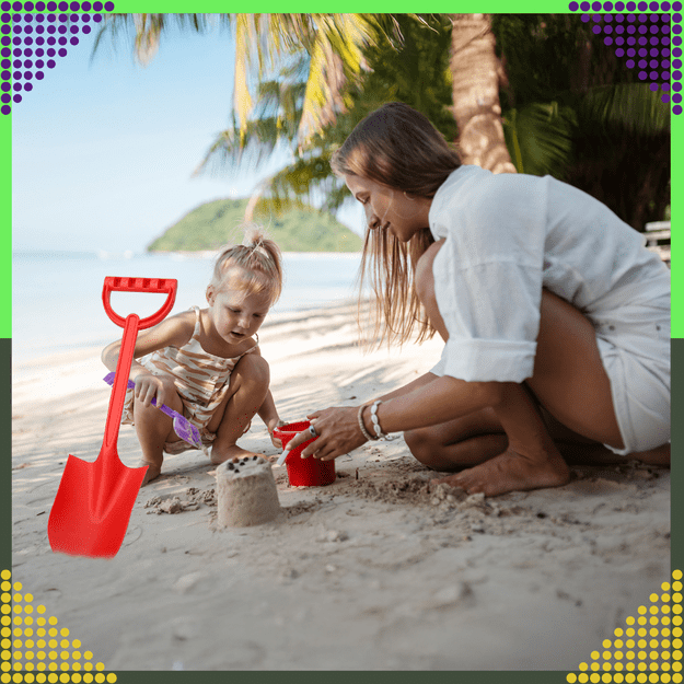 Łopatka Łopata Szpadel do Piasku na Plażę Piaskownice Mocna duża XXL 64 cm 12