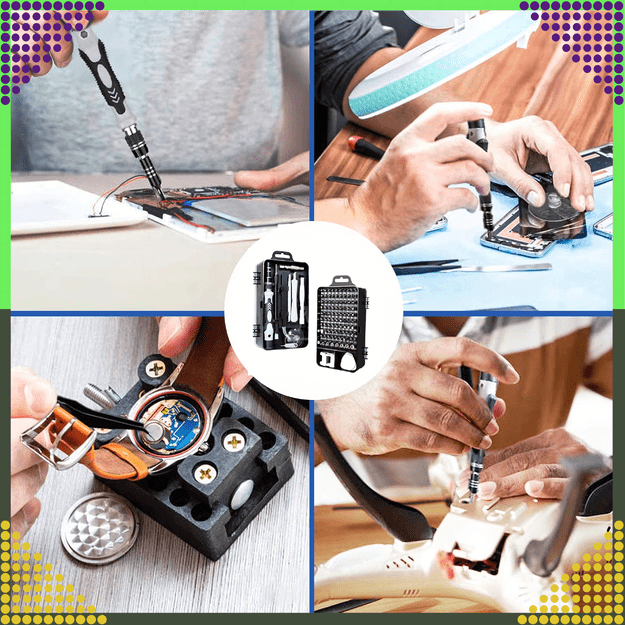 Zestaw Śrubokrętów Precyzyjnych Wkrętaki Torx Śrubokręty Precyzyjne 120w1 11