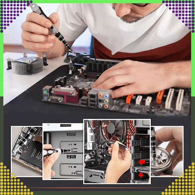 Zestaw Śrubokrętów Precyzyjnych Wkrętaki Torx Śrubokręty Precyzyjne 120w1 15