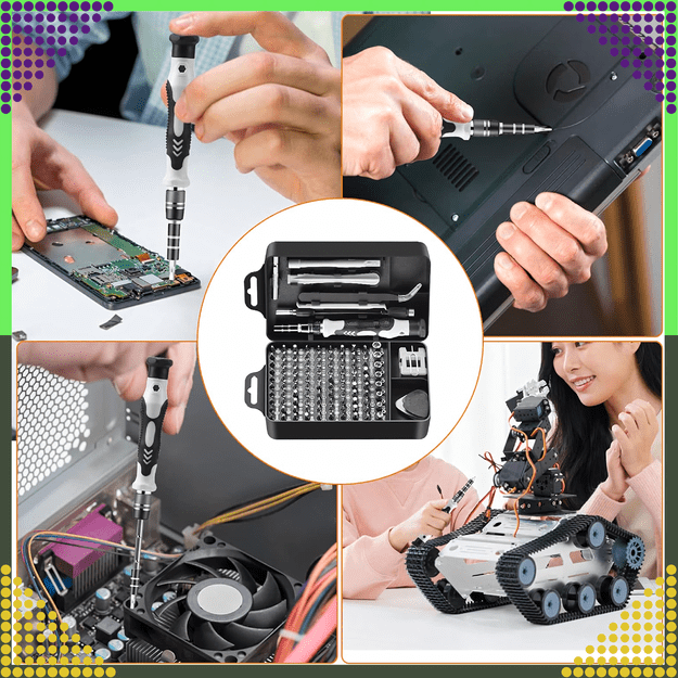 Zestaw Śrubokrętów Precyzyjnych Wkrętaki Torx Śrubokręty Precyzyjne 120w1 12