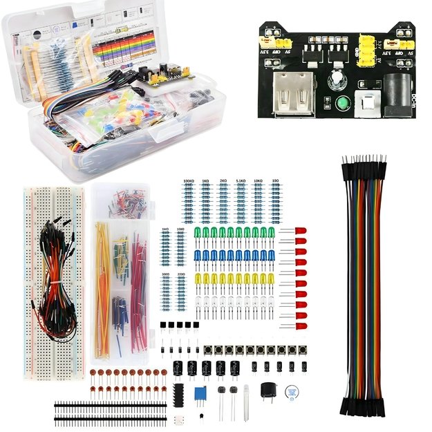 ZESTAW STARTOWY KOMPONENTÓW ARDUINO UNO R3 DO NAUKI PROGRAMOWANIA XXL  28