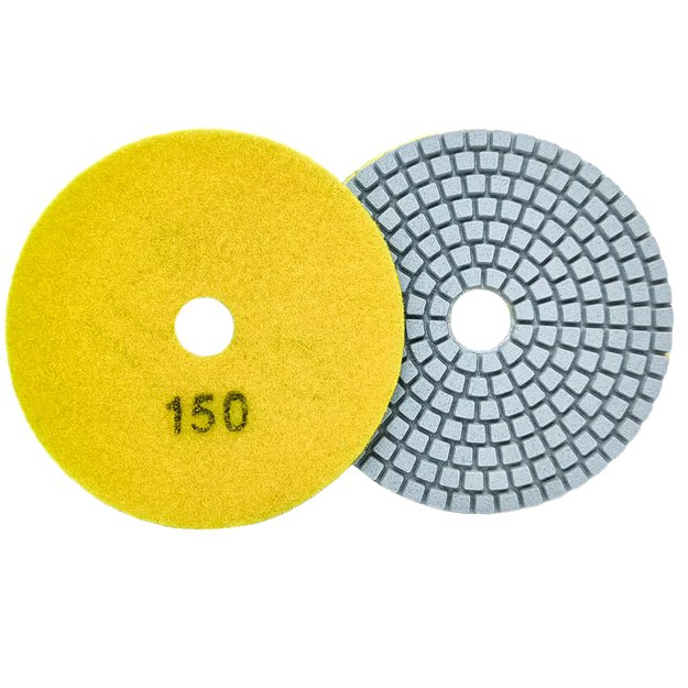 10x Tarcza Diamentowa Polerska 80mm do Szlifowania Gresu Płytek Na Rzep 150 17