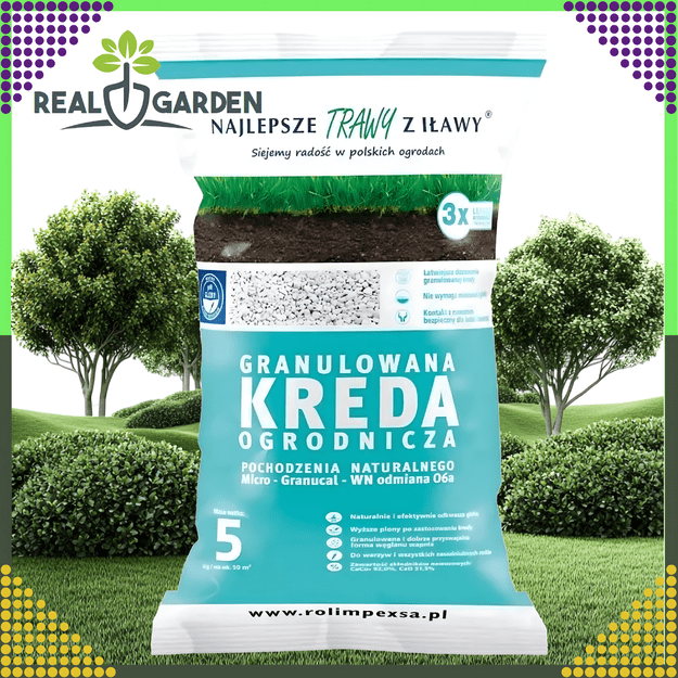 Premium Granulowana Kreda Ogrodniczna do Odkwaszania Gleby 10kg do Roślin  11