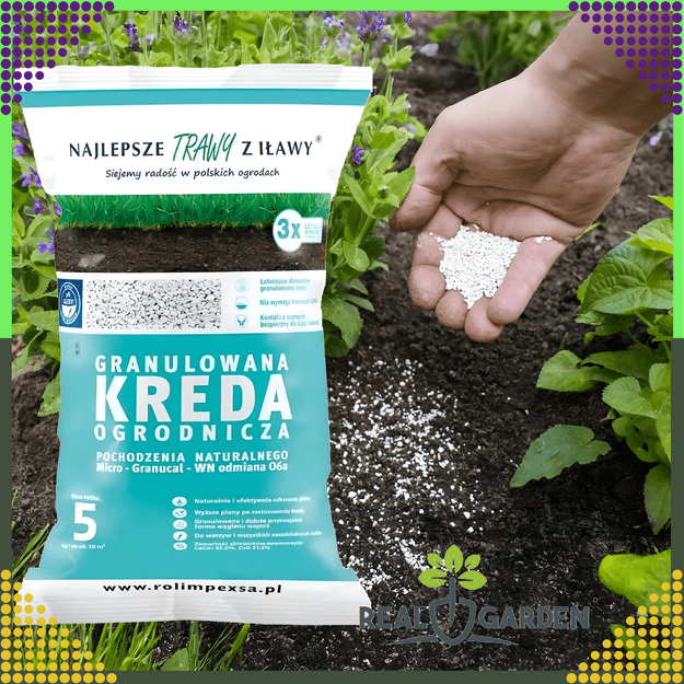 Premium Granulowana Kreda Ogrodniczna do Odkwaszania Gleby 10kg do Roślin  17