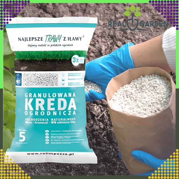 Premium Granulowana Kreda Ogrodniczna do Odkwaszania Gleby 10kg do Roślin  16
