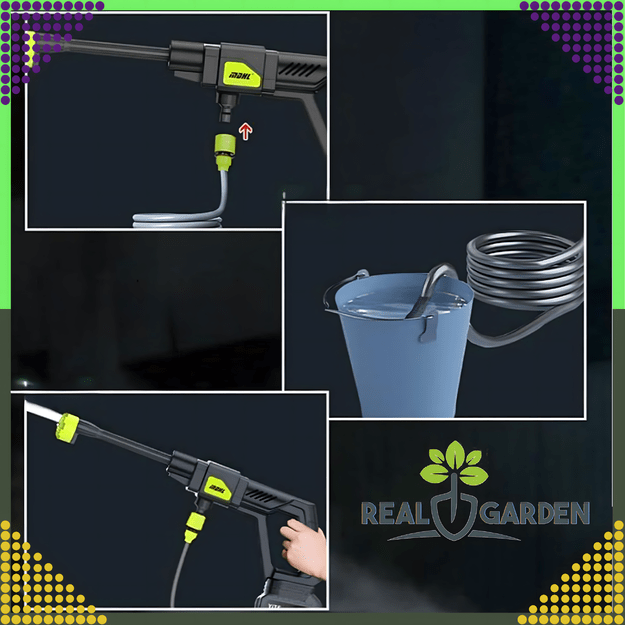 Myjka Ciśnieniowa Akumulatorowa Bezprzewodowa 2 x Aku 21V 30 Bar 300W  22