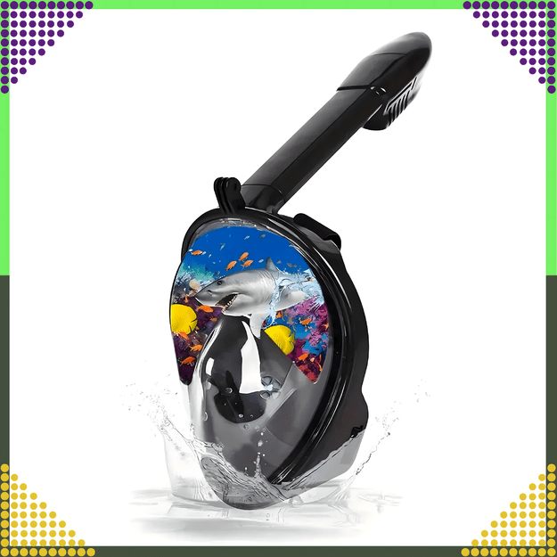 Maska do Nurkowania Pływania Snorkelingu Wody Pełnotwarzowa na Basen L/XL  2