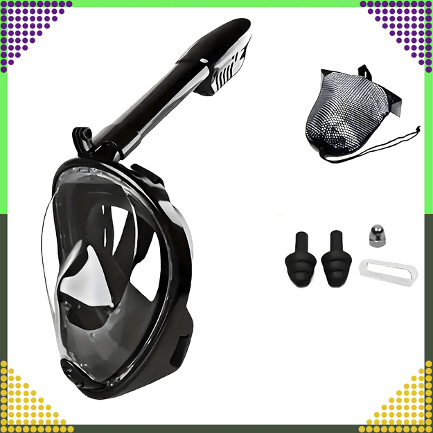 Maska do Nurkowania Pływania Snorkelingu Wody Pełnotwarzowa na Basen L/XL  1