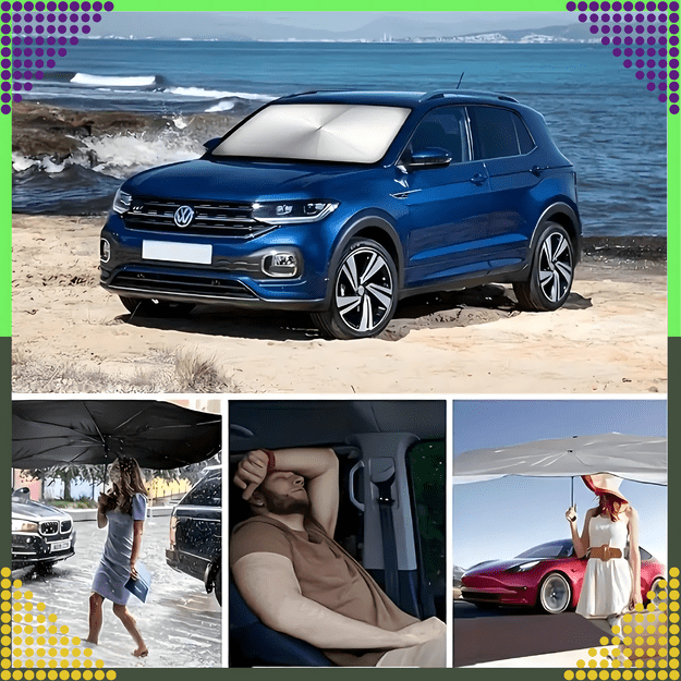 Roleta Parasol Osłona UV do Samochodu Przeciwsłoneczna na Szybę Auta Duża 65x125 24