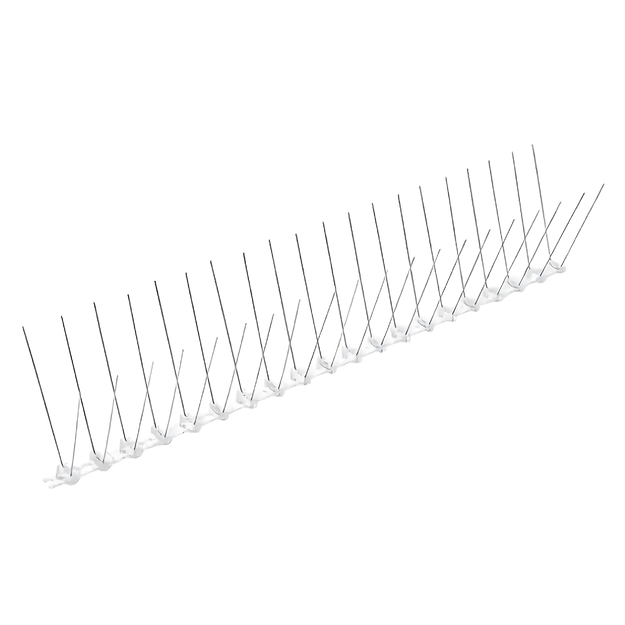 100 x METALOWE STALOWE NIERDZEWNE KOLCE NA PTAKI GOŁĘBIE WRÓBLE NA PARAPET GZYMS 50CM  19