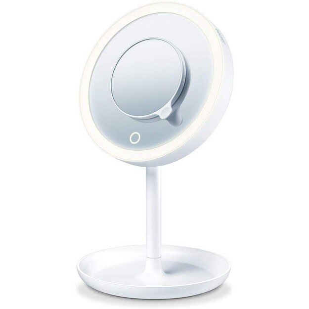 Beurer - BS 45, Illuminated Cosmetic Mirror with LED Light and Touch Sensor - 3-Year Warranty