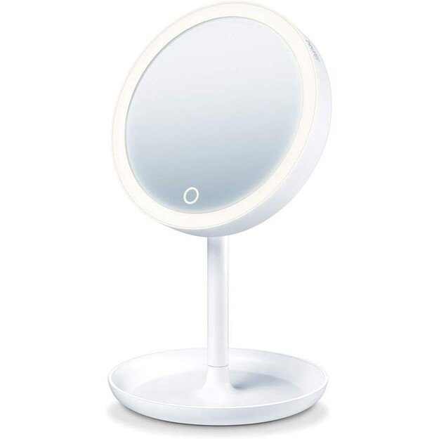 Beurer - BS 45, Illuminated Cosmetic Mirror with LED Light and Touch Sensor - 3-Year Warranty
