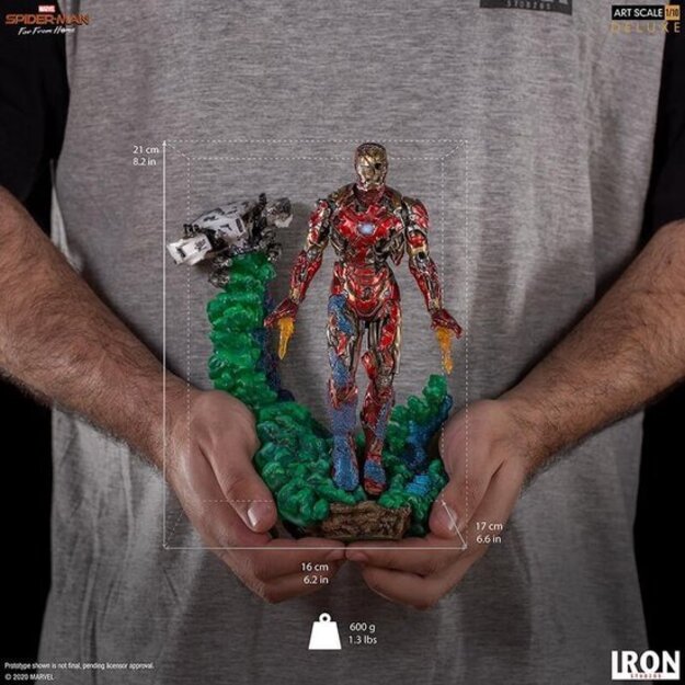 IronStudios - Marvel Spider-Man Far From Home: Deluxe BDS 1:10 Art Scale Staute - Iron Man Illusion 3