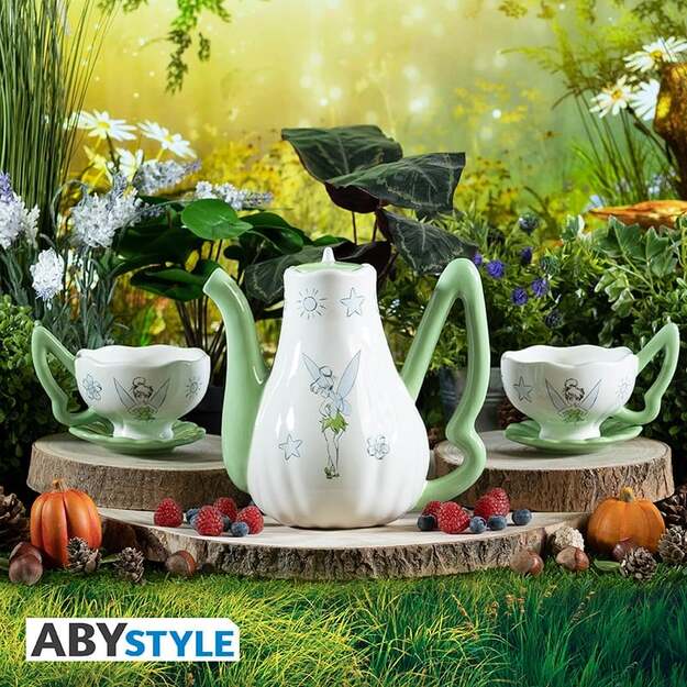 DISNEY - Teapot - with Tinkerbell cups set 3