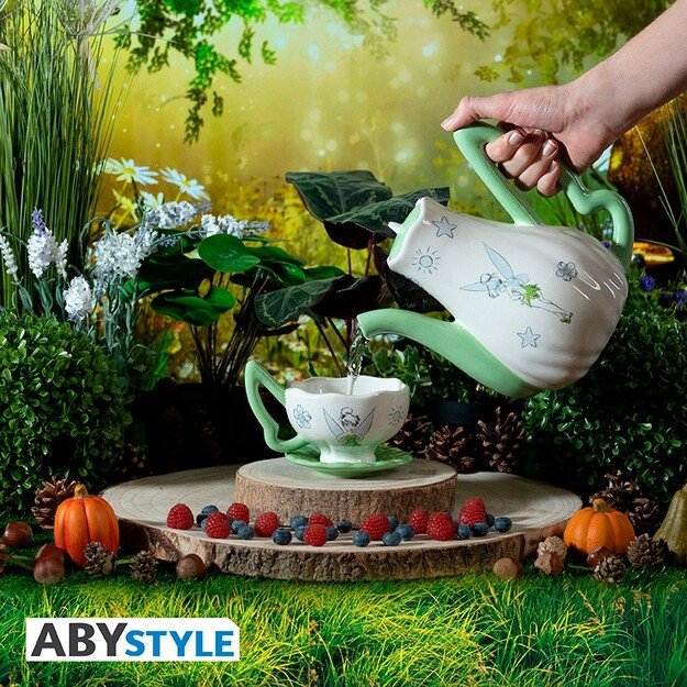 DISNEY - Teapot - with Tinkerbell cups set 7