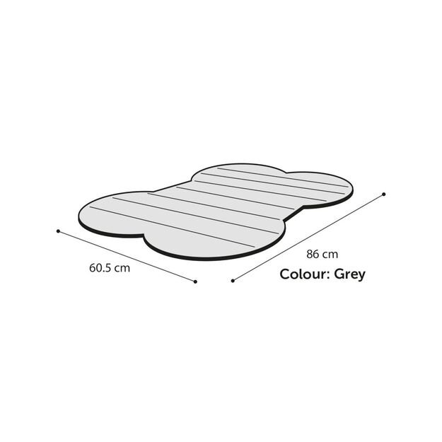 FLAMINGO - Cooling Mat Meat Bone - Grey - M -86x60cm 1