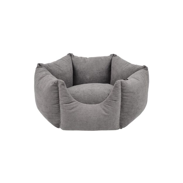 Nordic paws - Dogbed ComfyHex - Anthracite - Small 55 x 55 x 24 cm