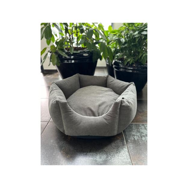 Nordic paws - Dogbed ComfyHex - Anthracite - Small 55 x 55 x 24 cm 1
