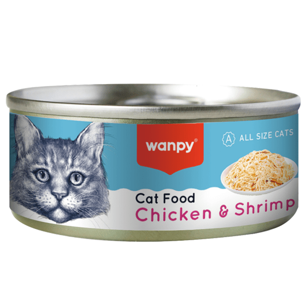 wanpy - Wanpy Cat Canned Food Chicken & Shrimp 95g - 95g 2