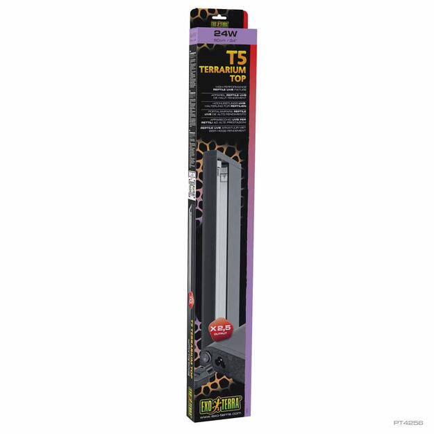 Exoterra - T5 Terrarium Top Reptile UVB Fixture - 60cm / 24