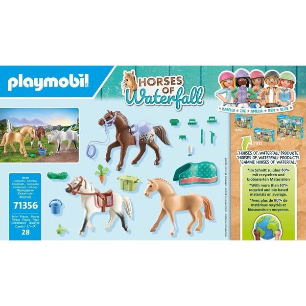 Playmobil - Three Horses with Saddles (71356) 2