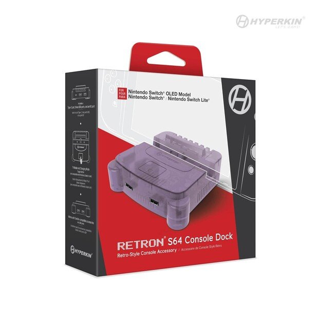Hyperkin Retron S64 Console Dock - Switch (Purple) 4