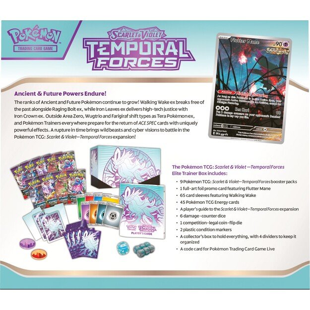 Pokémon - SV5 Temporal Forces Elite Trainer Box - Walking Wake (POK85657) 4