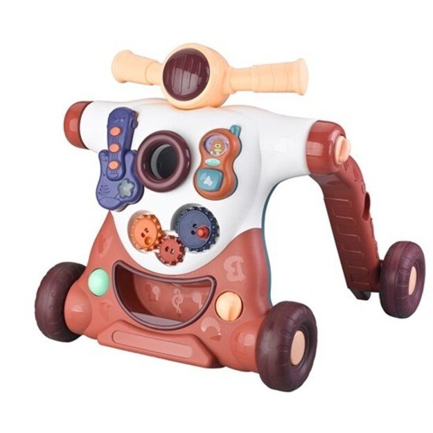 BabyDan - ActiSteps 4-in-1 Baby Activity Walker - Bordeaux 1