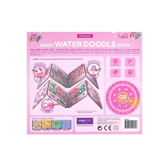 mierEdu - Magic Water Doodle Book - Princess (ME232) 6