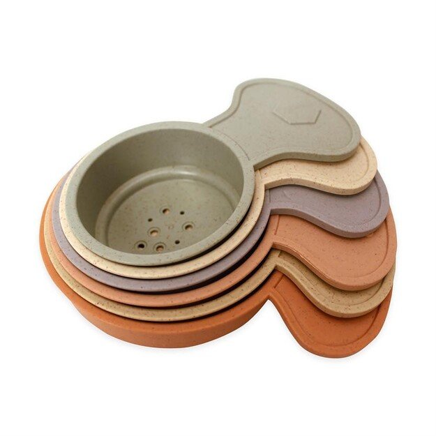 Magni - Wheat straw Jenga stacking cups, 6 pcs -3361 2