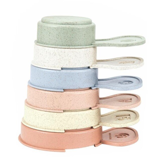 Magni - Wheat straw Jenga stacking cups, 6 pcs -3361 3