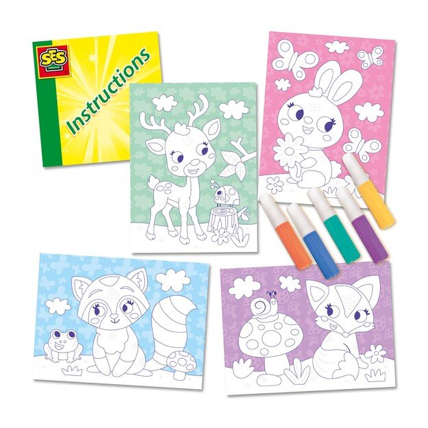 SES Creative - Sand Art - Decorate Forest Animals - (S14136) 4