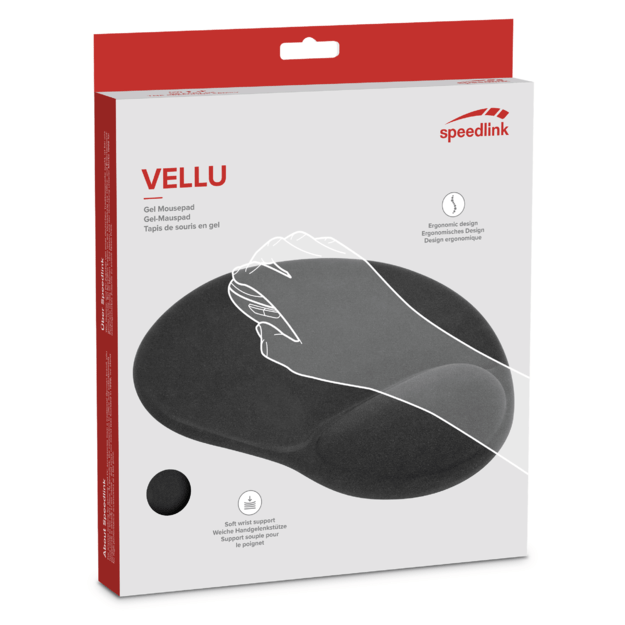 Speedlink - VELLU Gel Mousepad, black 2