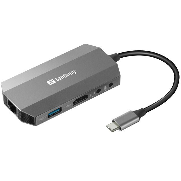 Sandberg - USB-C 6in1 Travel Dock 1