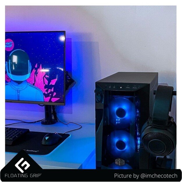 Floating Grip Headphone Hanger Black 9