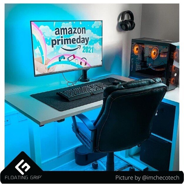 Floating Grip Headphone Hanger Black 6