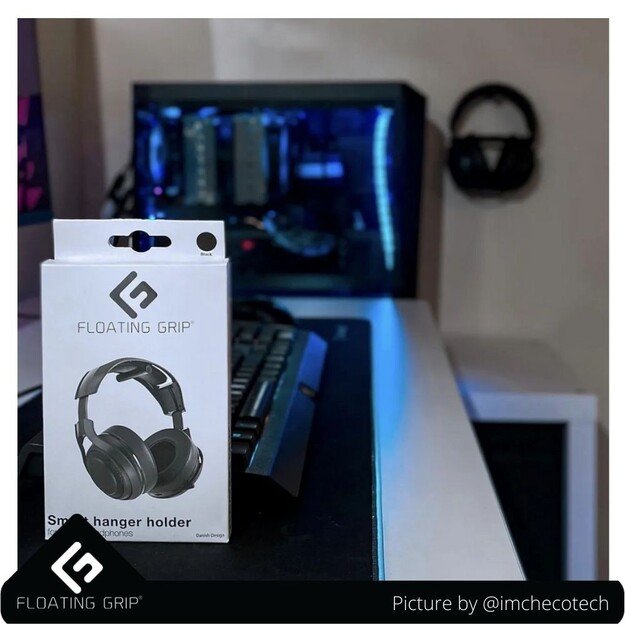 Floating Grip Headphone Hanger Black 5