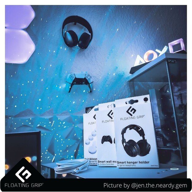 Floating Grip Headphone Hanger Black 2