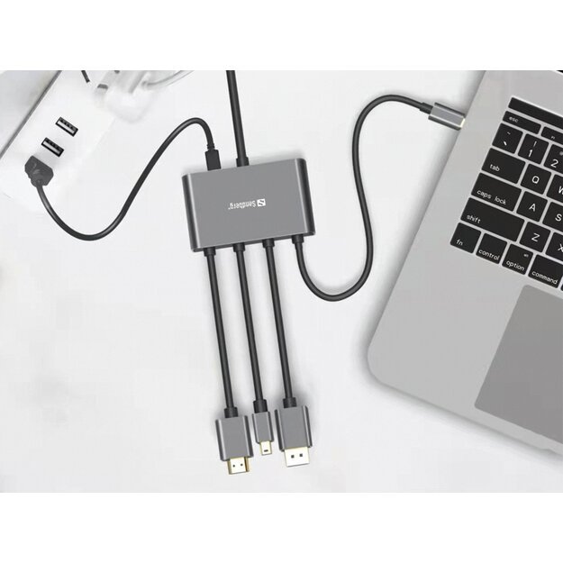 Sandberg - All-In-1 Display Adapter Hub 1