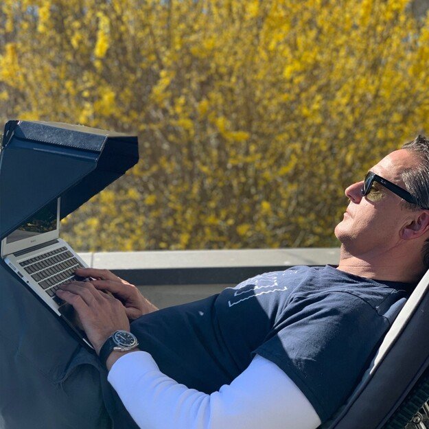 Philbert - Sun Shade & Privacy LUX Hood Stand Universal 15-16'', Black 5