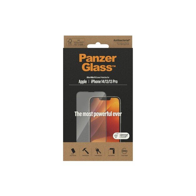 PanzerGlass - Screen Protector Apple iPhone 14 - 13 - 13 Pro - Ultra-Wide Fit 6