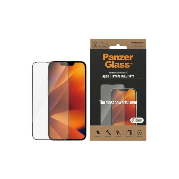 PanzerGlass - Screen Protector Apple iPhone 14 - 13 - 13 Pro - Ultra-Wide Fit 2