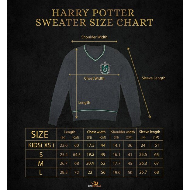 Harry Potter - Slytherin - Grey Knitted Sweater - Medium 2