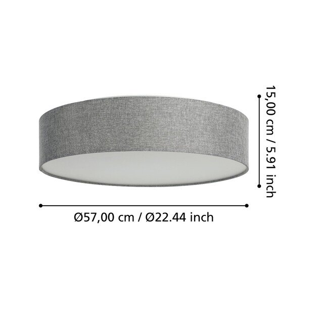 EGLO - Romao-Z loft lamp gray Ø57 - RGB + TW - Zigbee, Bluetooth 2