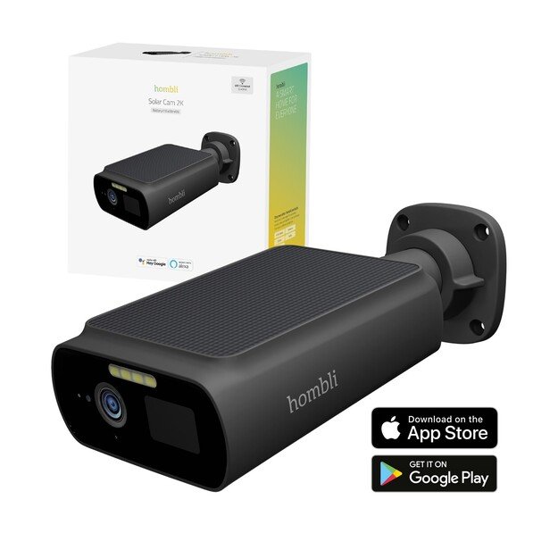 Hombli - Smart Solar Cam 2K, Black 4