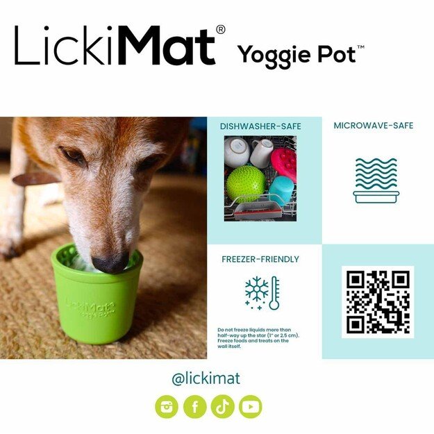 LICKIMAT - Yoggie Pot Green - (645.5460) 1